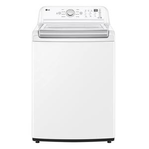 4.8 cu. ft. Large Capacity Top Load Washer with 4-Way Agitator, NeveRust Drum, TurboDrum Technology in White