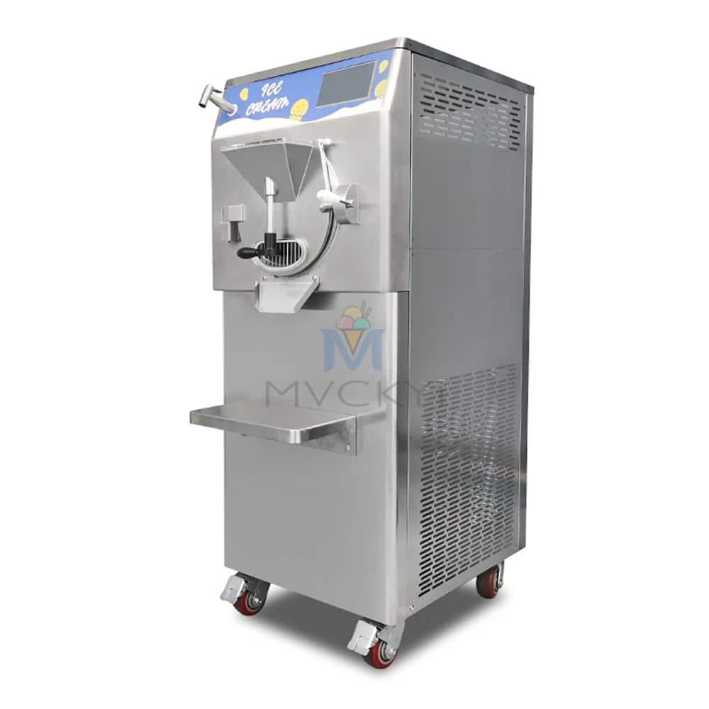 Mvckyi 17 qt. 5 in 1 Hard Ice Cream Maker in Stainless Steel with LCD Panel, 17 Gal/H