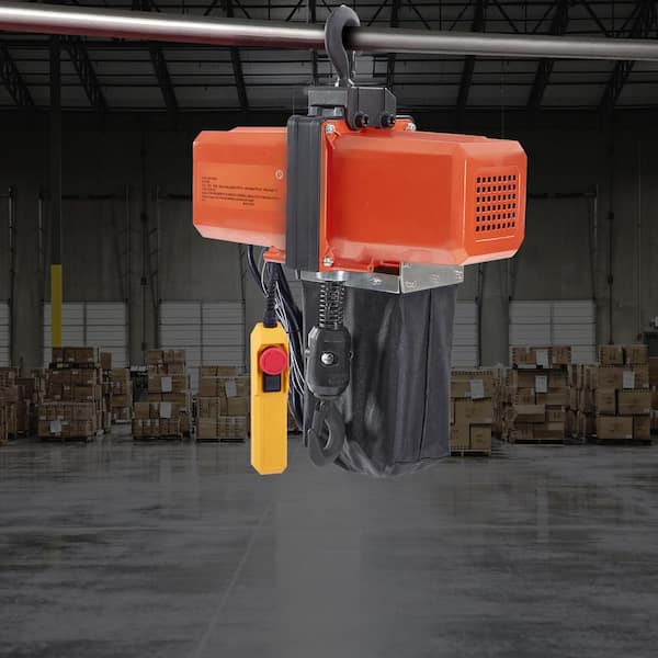 1100 lbs. Electric Chain Hoist 15 FT. Lifting Height, 120V Electric Hoist, Single Phase Overhead Crane with G100 Chain