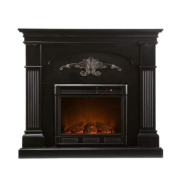 Southern Enterprises Sicilian Harvest 45 in. Electric Fireplace in Black-DISCONTINUED
