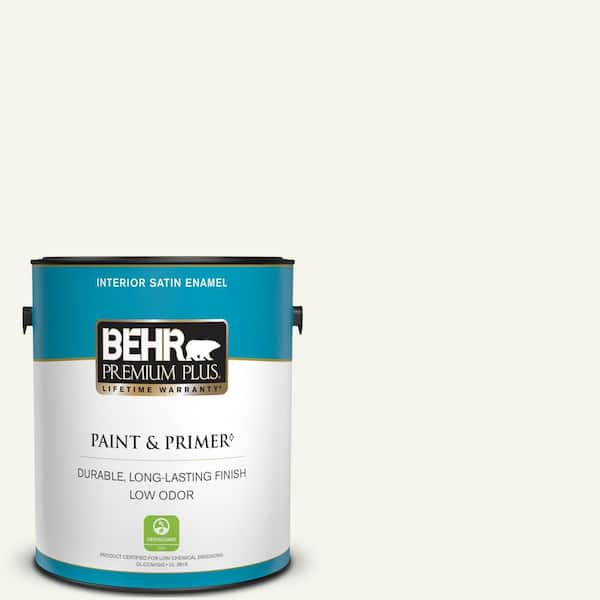 Behr Premium Plus 1 Gal 75 Polar Bear Satin Enamel Low Odor Interior