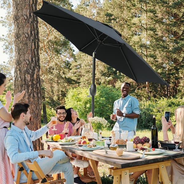 その他 Center Pillar Outdoor, Garden Umbrella With Crank And Tilt, 6 Ribs, Suitable For Terrace, Swimming Pool, Garden, Beach, Shopping Amazon.com: Center Pillar Outdoor, Garden Umbrella with
