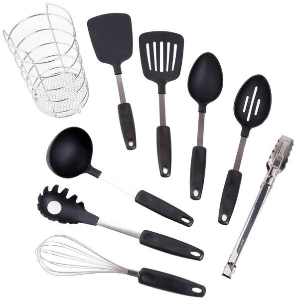 Chef's Better Basics 9-Piece Utensil Set with Wire Caddy Chef's Better Basics 9-Piece Utensil Set with Wire Caddy