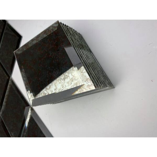 ABOLOS Blue Diamond Beveled Diamond 6 in. x 8 in. Glass Mirror Decorative  Tile (16 sq. ft./Case) GHMREFDIA-GR - The Home Depot