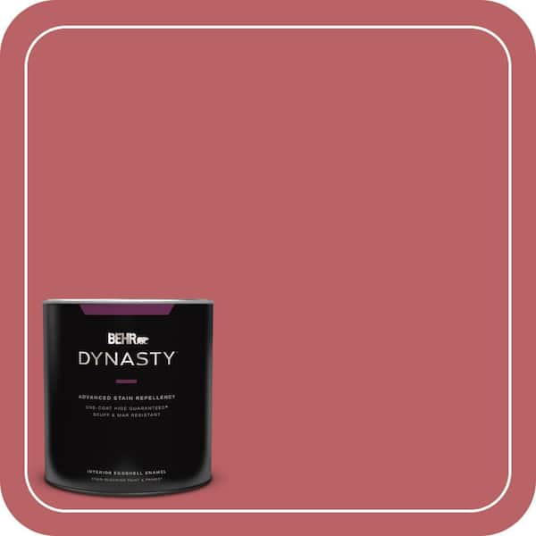BEHR DYNASTY 1 qt. #150D-6 Strawberry Rhubarb Eggshell Enamel Interior Stain-Blocking Paint and Primer