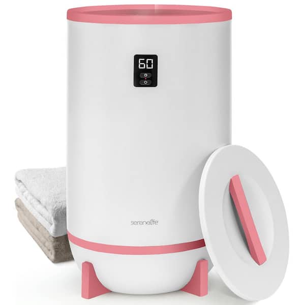Luxury Towel Warmer-Single Touch, 2 Large Bath Towels, Pink, 20L Capacity-SLTLW600