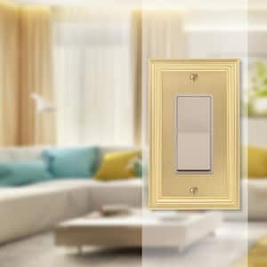 Brass 1-Gang Decorator/Rocker Wall Plate (1-Pack)