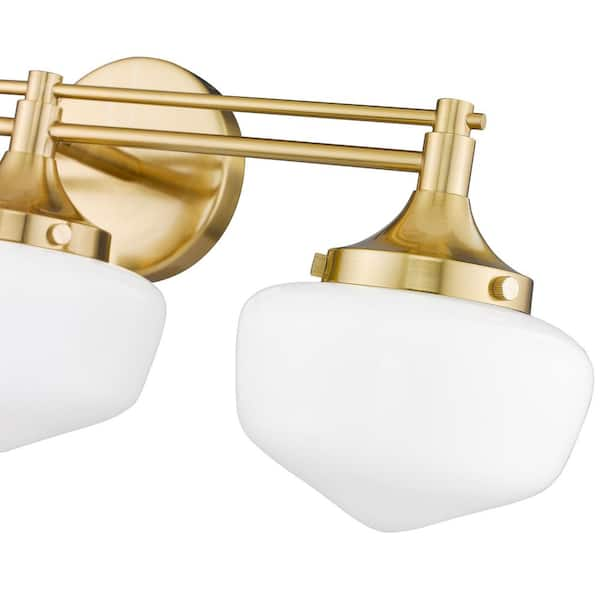 home depot gold vanity light