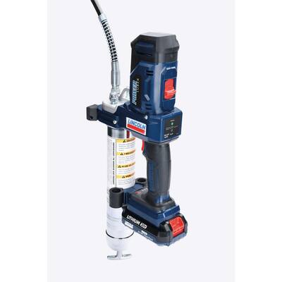 Lincoln 1888 PowerLuber 20-Volt Lithium Ion High Pressure 2 Speed Cordless Grease Gun, 2 Battery Kit