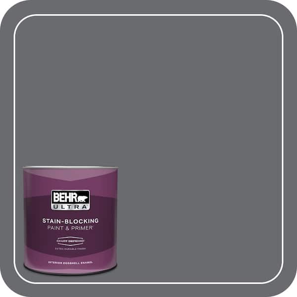 BEHR ULTRA 1 qt. Home Decorators Collection #HDC-CL-04G Liberty Bell Gray Extra Durable Eggshell Enamel Interior Paint & Primer