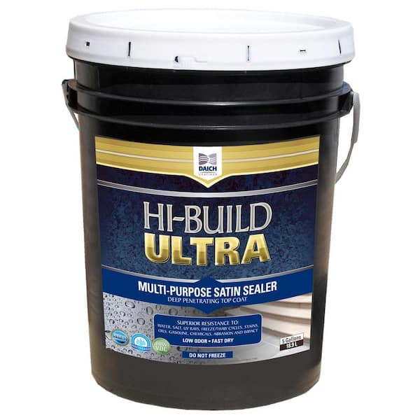 DAICH Hi-Build Ultra 5 Gal. Satin Clear Coat Sealer Water and Chemical Resistant with Urethane