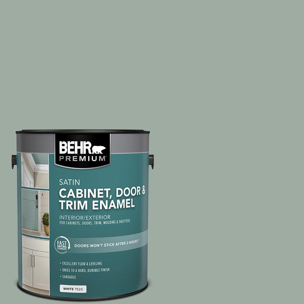 BEHR PREMIUM 1 gal. AE39 Danger Isle Satin Enamel Interior/Exterior
