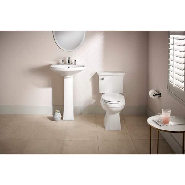 Elmbrook 7 in. W x 8 in. D Rectangular Pedestal Sink Base in White