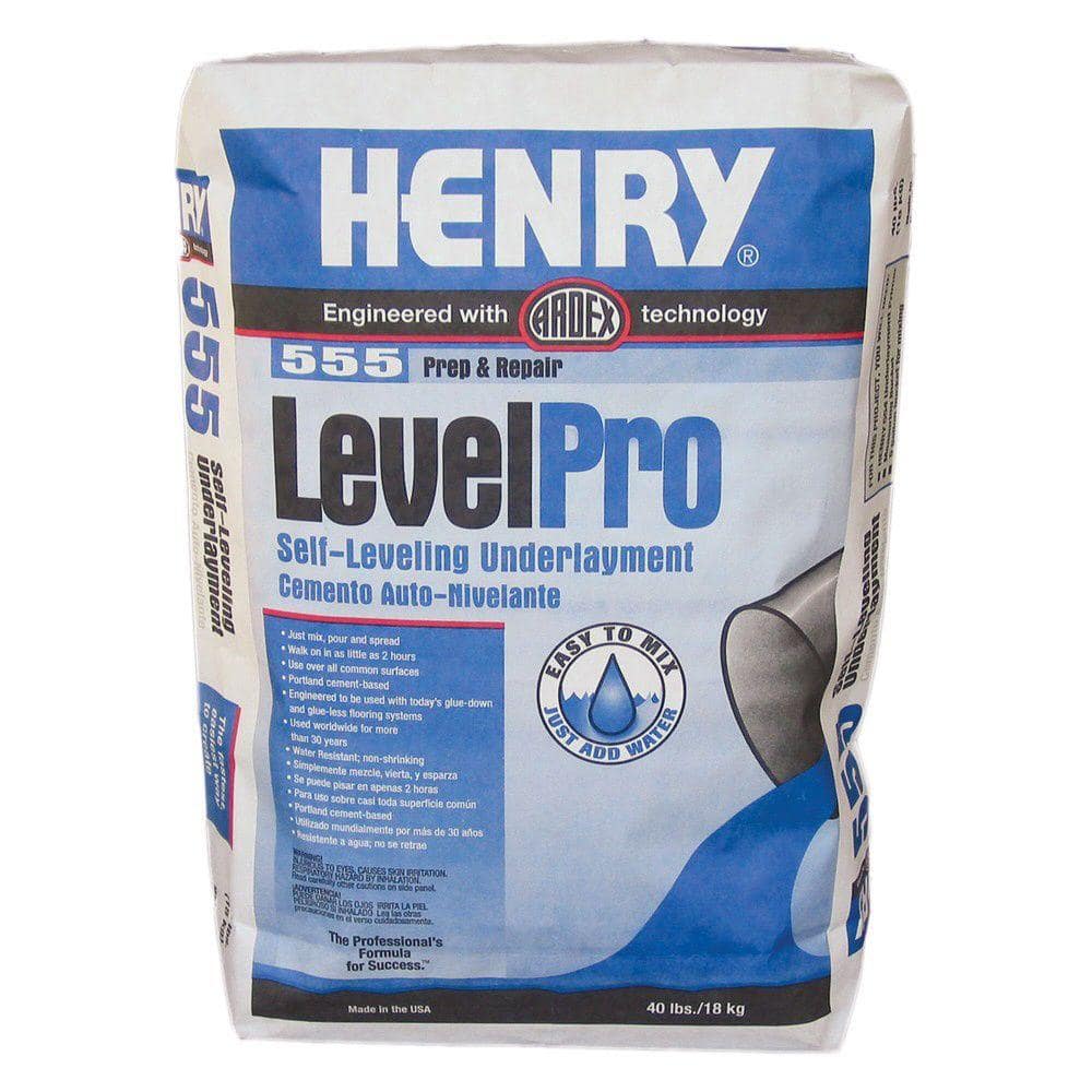 Henry 555 Level Pro 40 lb. Self Leveling Underlayment 12165 The Home Depot