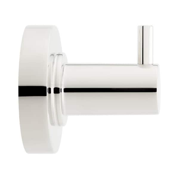 SIGNATURE HARDWARE Lexia J-Hook Robe/Towel Hook in Polished Nickel