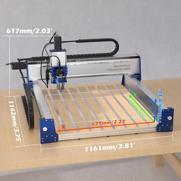Genmitsu PROVerXL 2X2 CNC Router Machine, 2' x 2' CNC Machine with