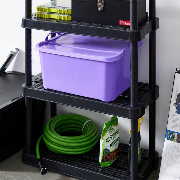 Life Story Purple Stackable Closet and Storage Box 55 Qt. Containers  (6-Pack) 6 x CS-50TP - The Home Depot