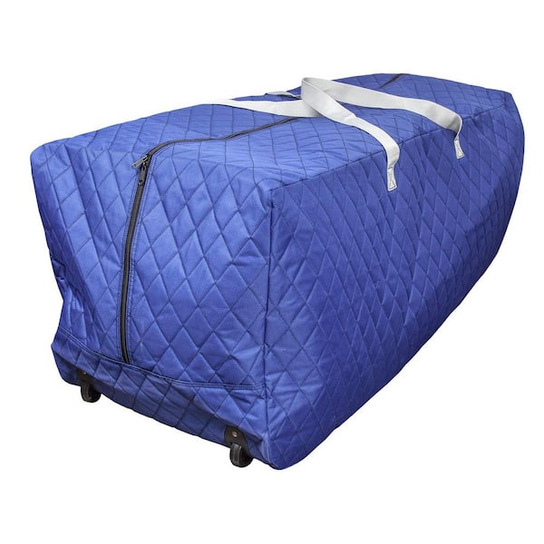 Simple Living Solutions 50-Gal. Quilted Rolling Storage Bag in Blue