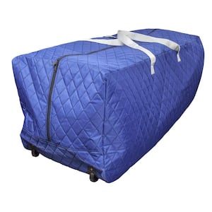 Blue 100 Gal. Quilted Rolling Storage Bag