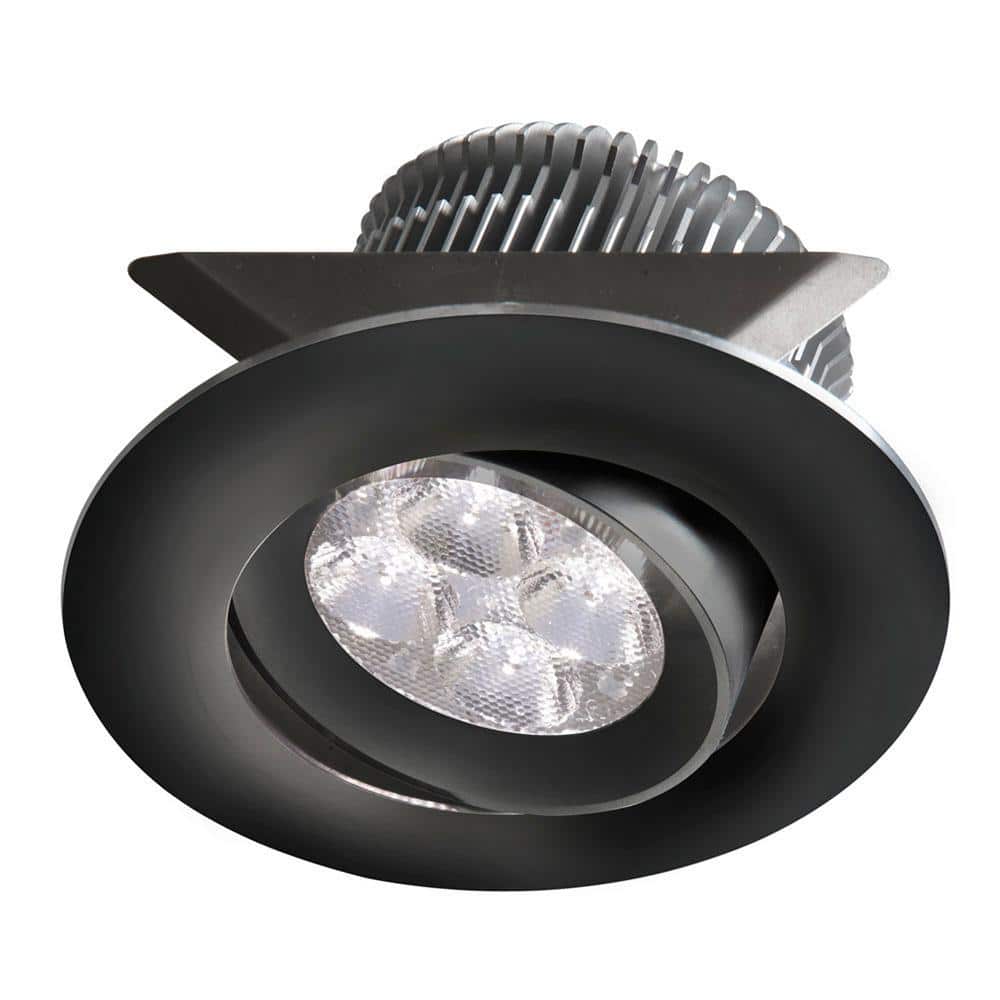 3.31 in. Lens LED Pot Light 3000K New Construction or Remodel Black Integra