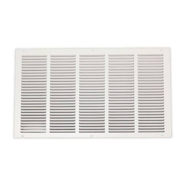 Everbilt 25 in. x 14 in. Steel Return Air Grille in White 71-12514WH ...