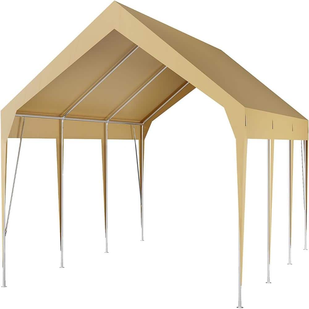 12x20 FT Heavy Duty Carport with Frame, Upgraded Portable Car Canopy with Adjustable Height 9.3-10 FT price history on PriceWatchPro