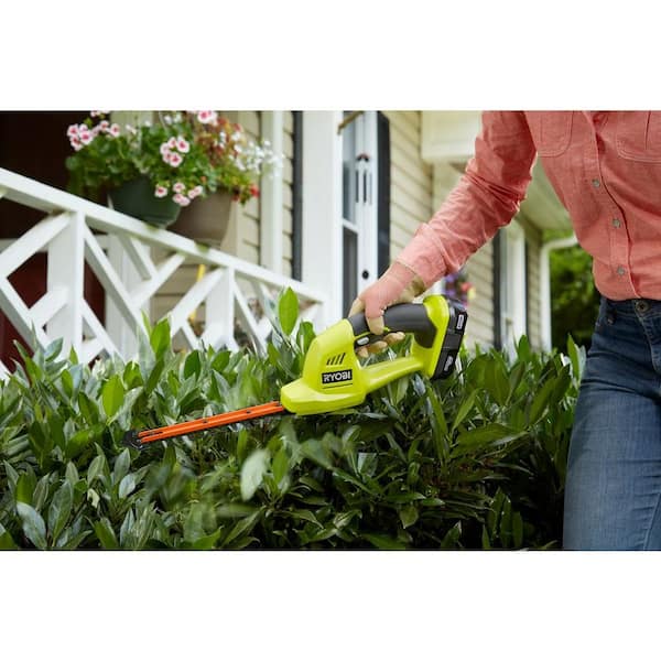 RYOBI ONE+ 18V Lithium-Ion Cordless Grass Shear and Shrubber
