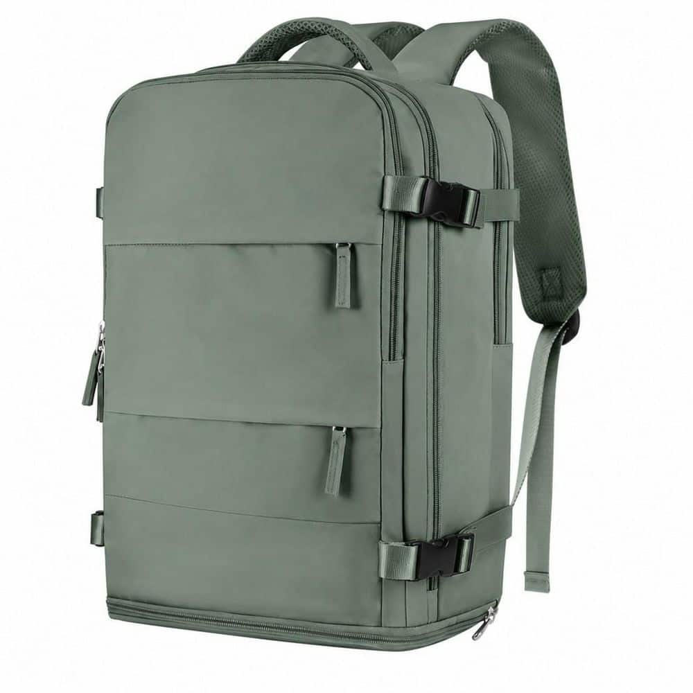 Waterproof Travel Backpack for Women Men,Carry on Backpack, Outdoor Sports Rucksack Casual Daypack, Olive Green