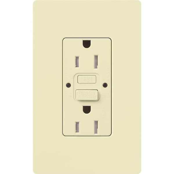 Claro 15-Amp Tamper Resistant Duplex Receptacle, Almond (CAR-15-GFST-AL)