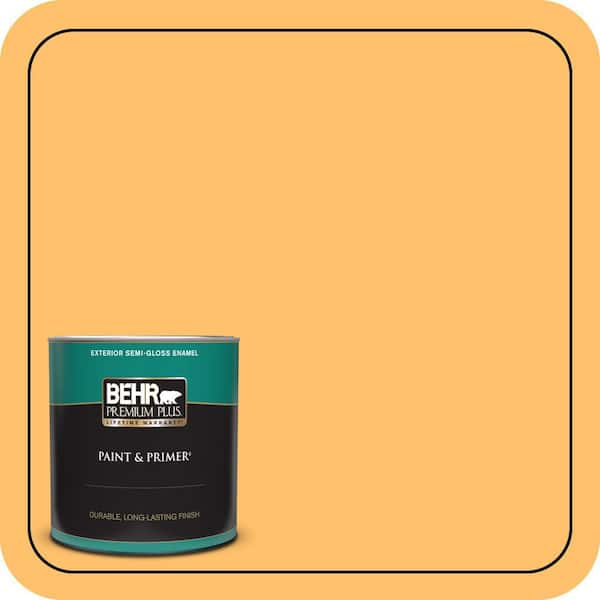 BEHR PREMIUM PLUS 1 qt. #P250-5 Solar Storm Semi-Gloss Enamel Exterior Paint & Primer