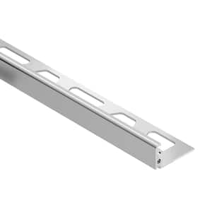 Jolly Polished Chrome Anodized Aluminum 0.5 in. x 98.5 in. Metal L-Angle Tile Edge Trim