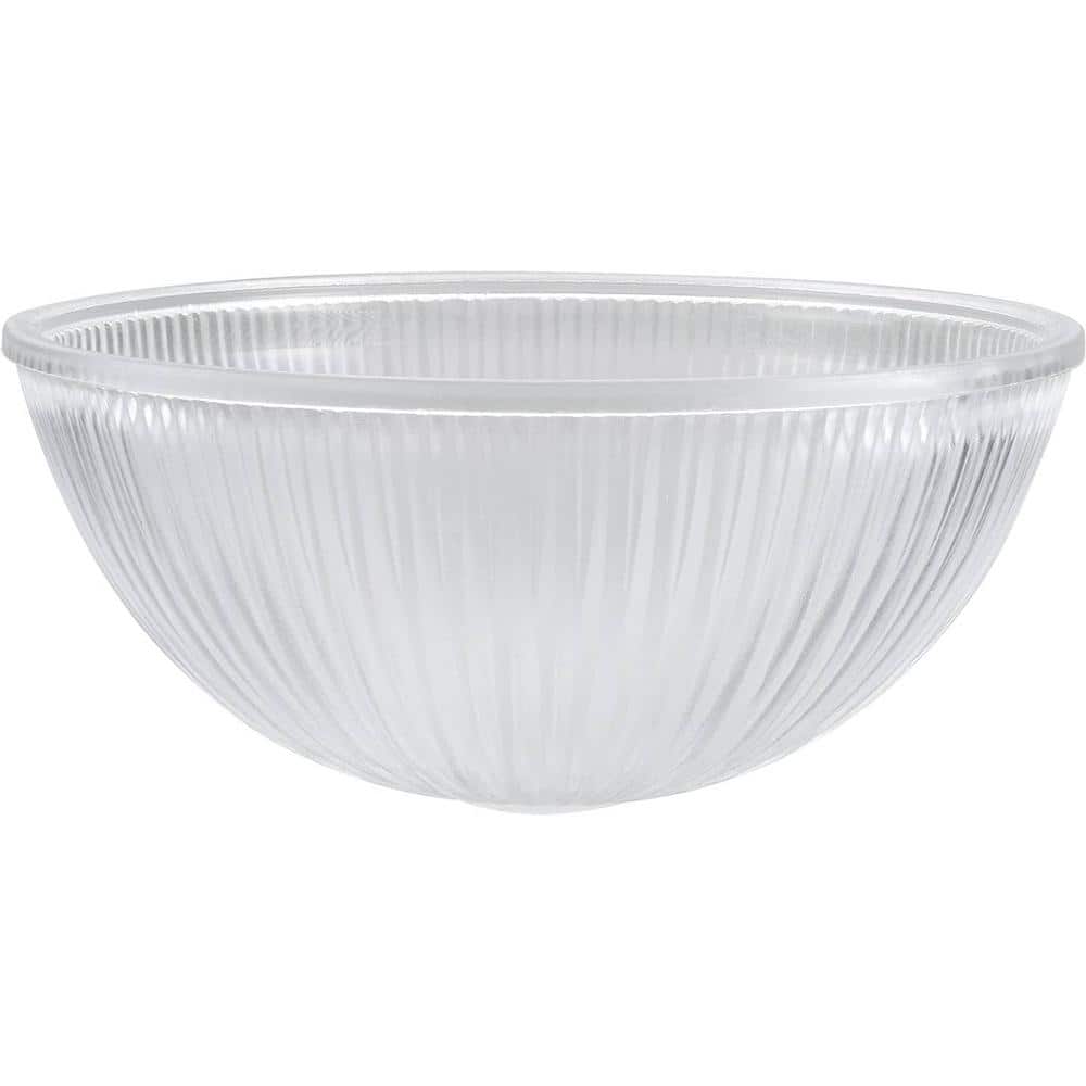 Prismatic Dome 4-1/2 H. x 9-7/8 D., Clear Glass Dome Torchiere/Swag Lamp & 