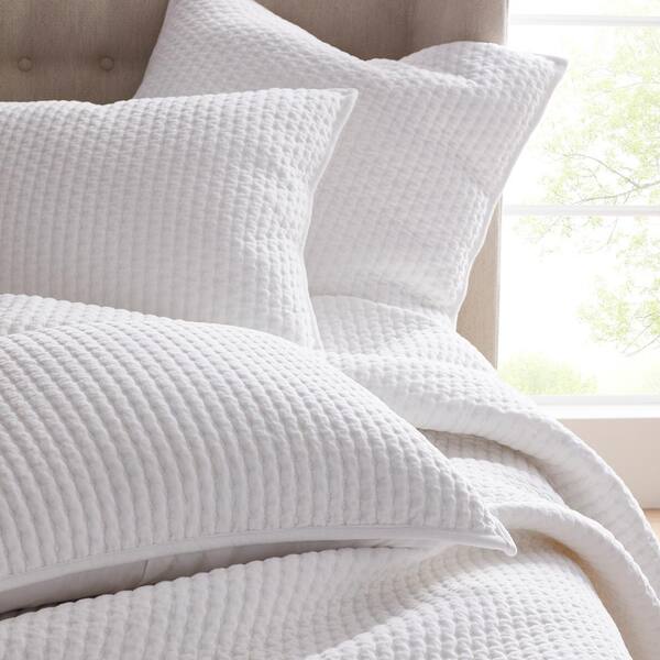 The Company Legends Paloma Cotton Textured King Sham In White 50494f K Home Depot - King Sham Bedding The Company Legends Paloma Cotton Textured King Sham In White 50494f K Home Depot - King Sham Bedding