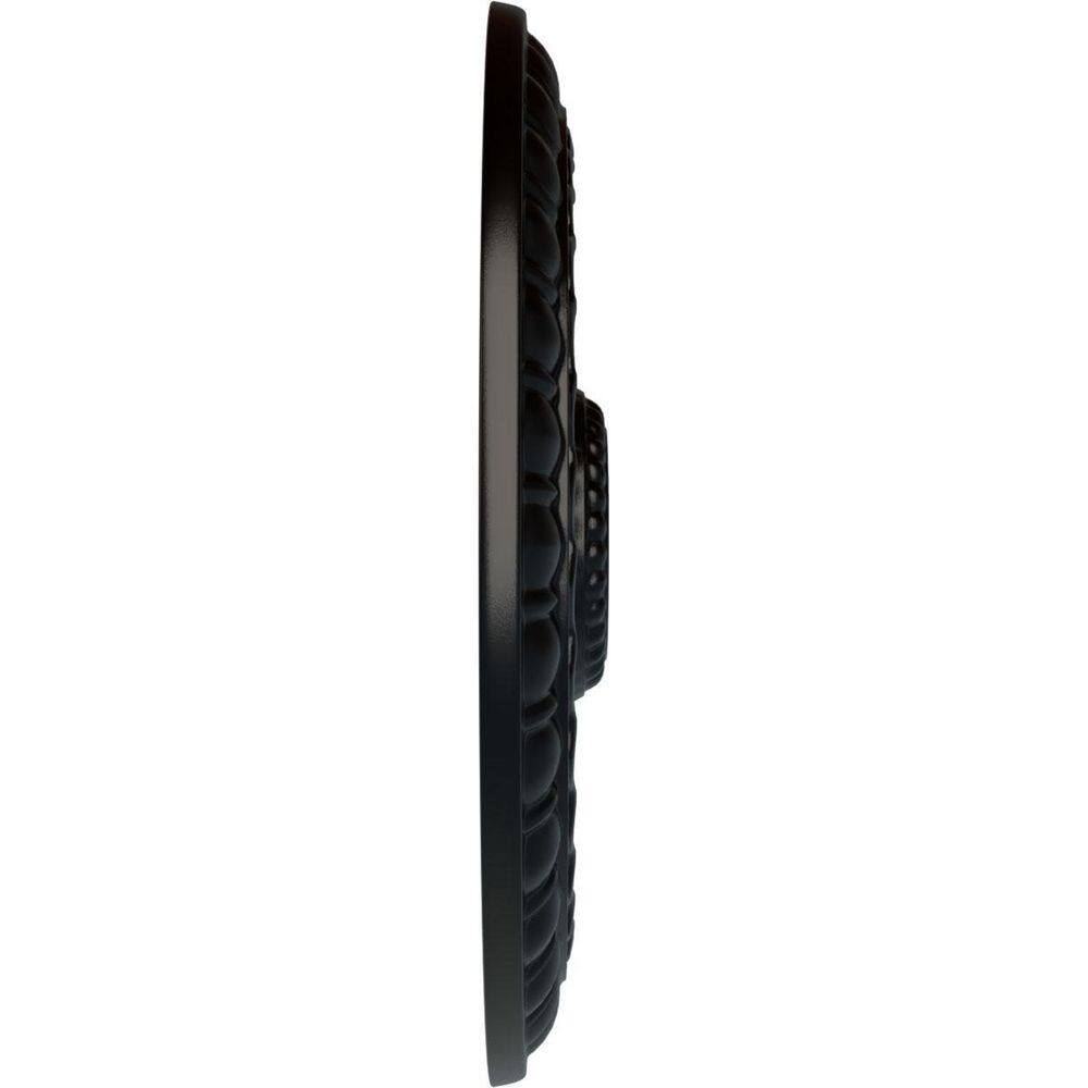 Jet Black Hand-Painted Polyurethane Ceiling Medallion