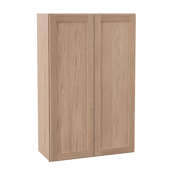 Sinclair 27 in. W x 12 in. D x 42 in. H Assembled Wall Cabinet in Shaker Light Oak