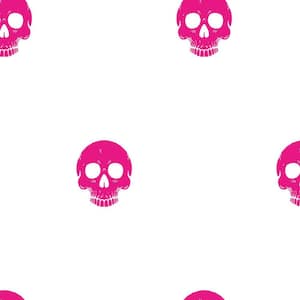 Pink Disney Cruella Glamour Skulls Peel and Stick Wallpaper (Covers 28.29 Sq. Ft)