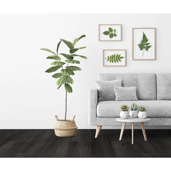 Woo-dy Noble Black Oak 20 MIL x 9 in. W x 60 in. L Click Lock Waterproof WPC Vinyl Plank Flooring (30.1 sq. ft. /case)