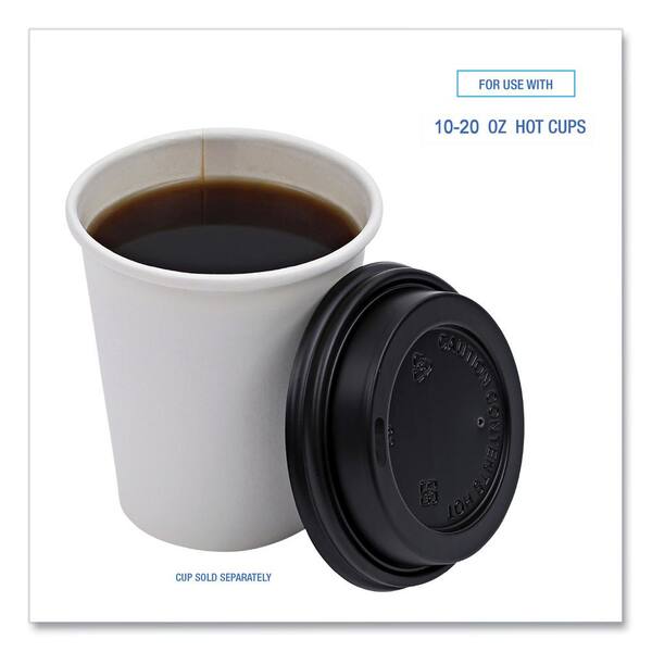 Fiber Lids for Cups, Fits 10 oz to 20 oz Cups, Natural, 1,000/Carton