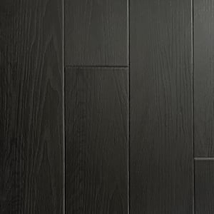 Take Home Sample - Perfection Charcoal Oak 7 in. W x 9 in. L Click Lock U-Groove Waterproof Luxury Vinyl Plank Flooring