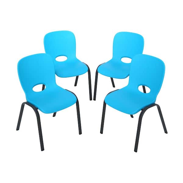 Lifetime Blue Stacking Kids Chair (Set of 4)