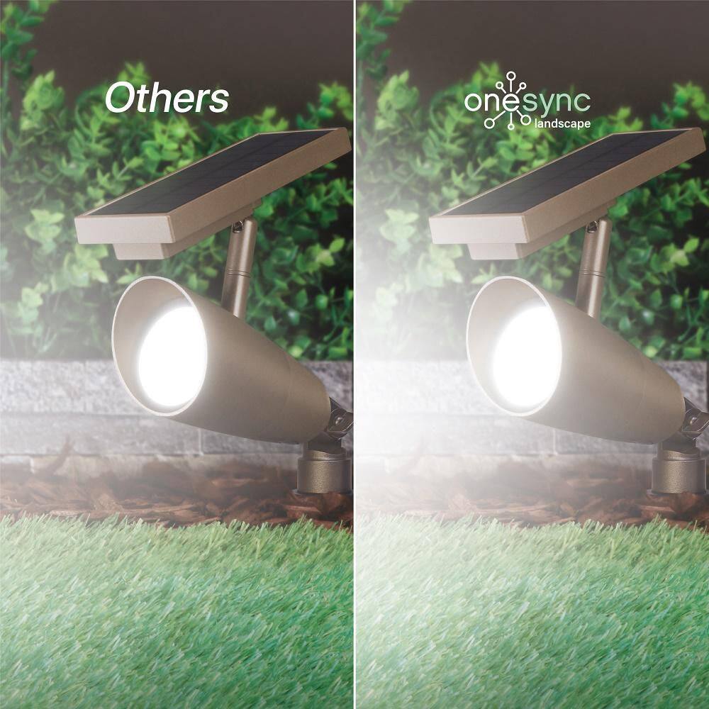 Bronze Solar Powered LED Spotlight with Adjustable Solar Panel