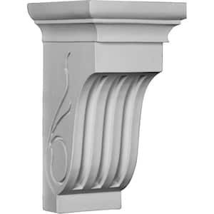 6-1/2 in. x 12 in. x 7-3/8 in. Polyurethane Edwards Curved Corbel