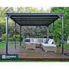 CANOPIA By PALRAM Milano 10 Ft. X 14 Ft. Gray/Bronze Outdoor Gazebo ...