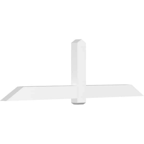 Ekena Millwork Eugene 96 in. W x 28 in. H x 4 in. D Signature Polyurethane Bracket