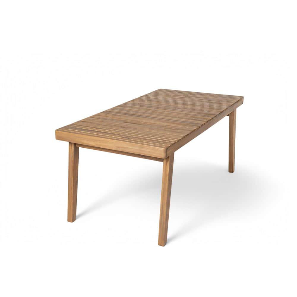 Hugo 69 in. Acacia Wood Patio Rectangle Outdoor Dining Table with Slatted Top, Brown price history on PriceWatchPro