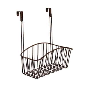Contempo 10.5 in. W x 6.375 in. D x 14 in. H Over the Cabinet Medium Basket in Bronze