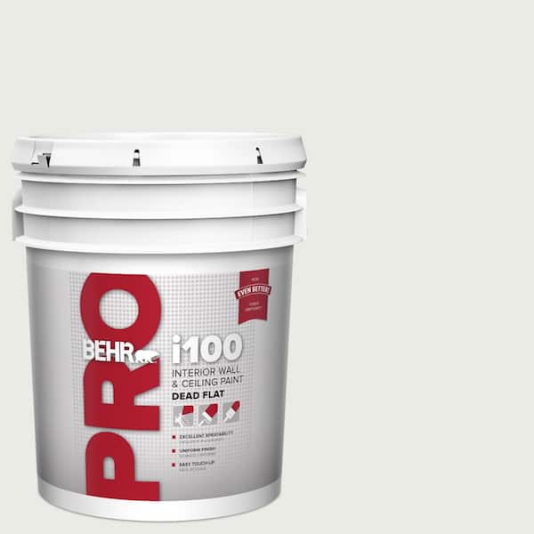 BEHR PRO 5 gal. #PPU12-12 Gallery White Dead Flat Interior Paint