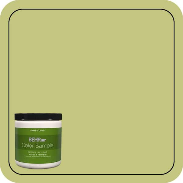 BEHR PREMIUM PLUS 8 oz. #S330-7 Olive Shade Satin Enamel Interior