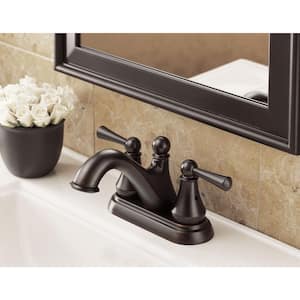 Haywood 4 in. Centerset 2-Handle Bathroom Faucet in Venetian Bronze