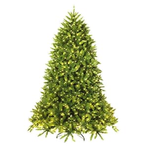 7.5 ft. Pre-Lit LED Full Artificial Christmas Tree with 700 LED Lights and Metal Stand, Multi-Lighting Modes